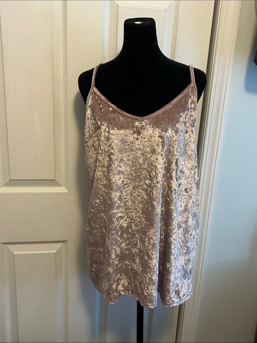Maurice’s 24/7 Crushed Velvet Slip Cami - Dusty Rose